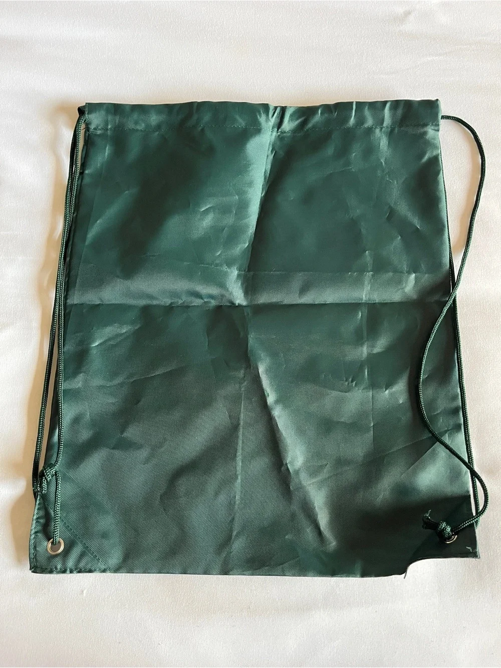 Jameson Dark Green Drawstring Bag Cinch Sack Gym Pouch 14